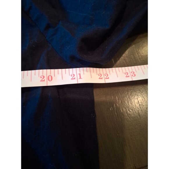 Worthington Womens Blouse 12 Black Short Sleeve V Neck Looped Collar Goth - Picture 7 of 8